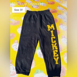 Kids Mickey Black Joggers